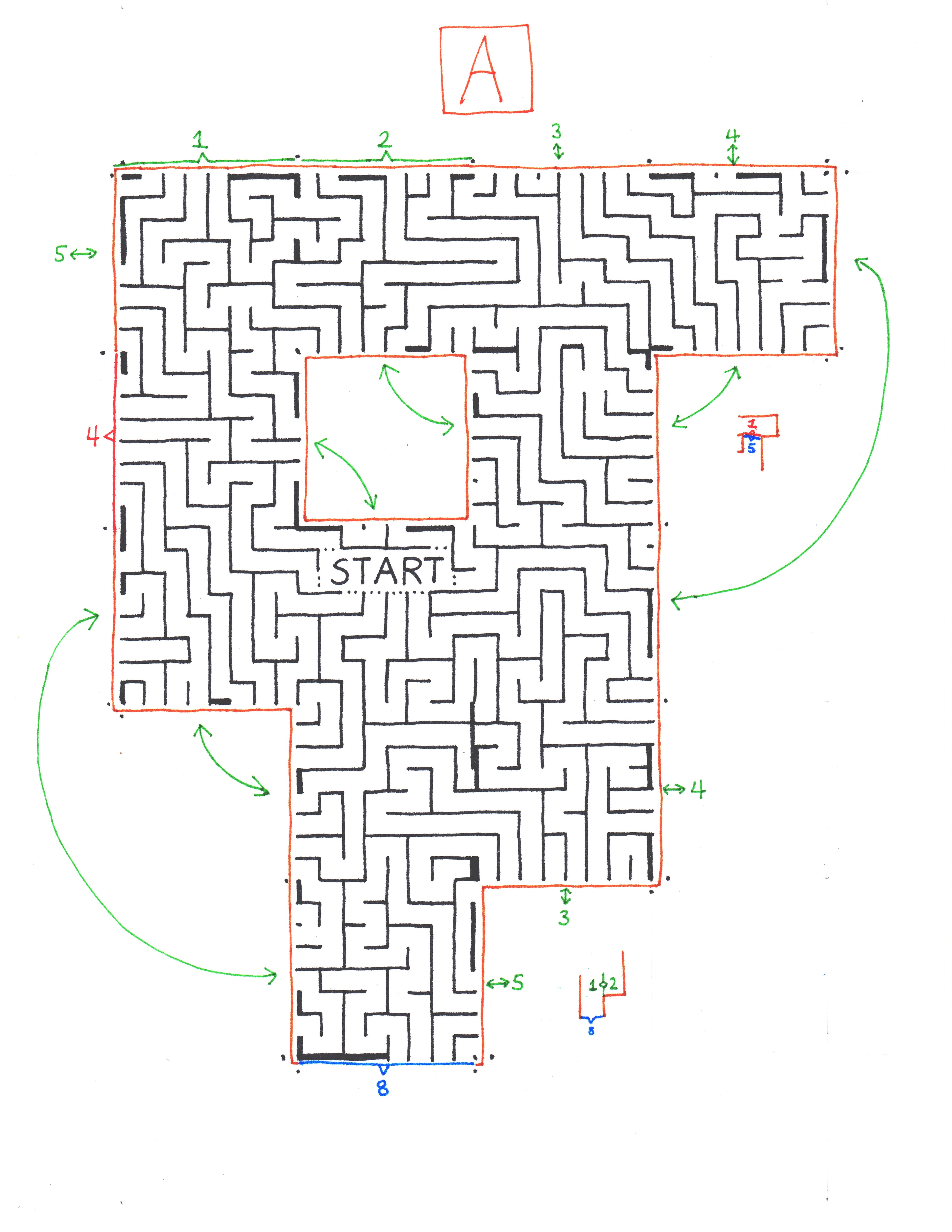 Section A of 4D Maze