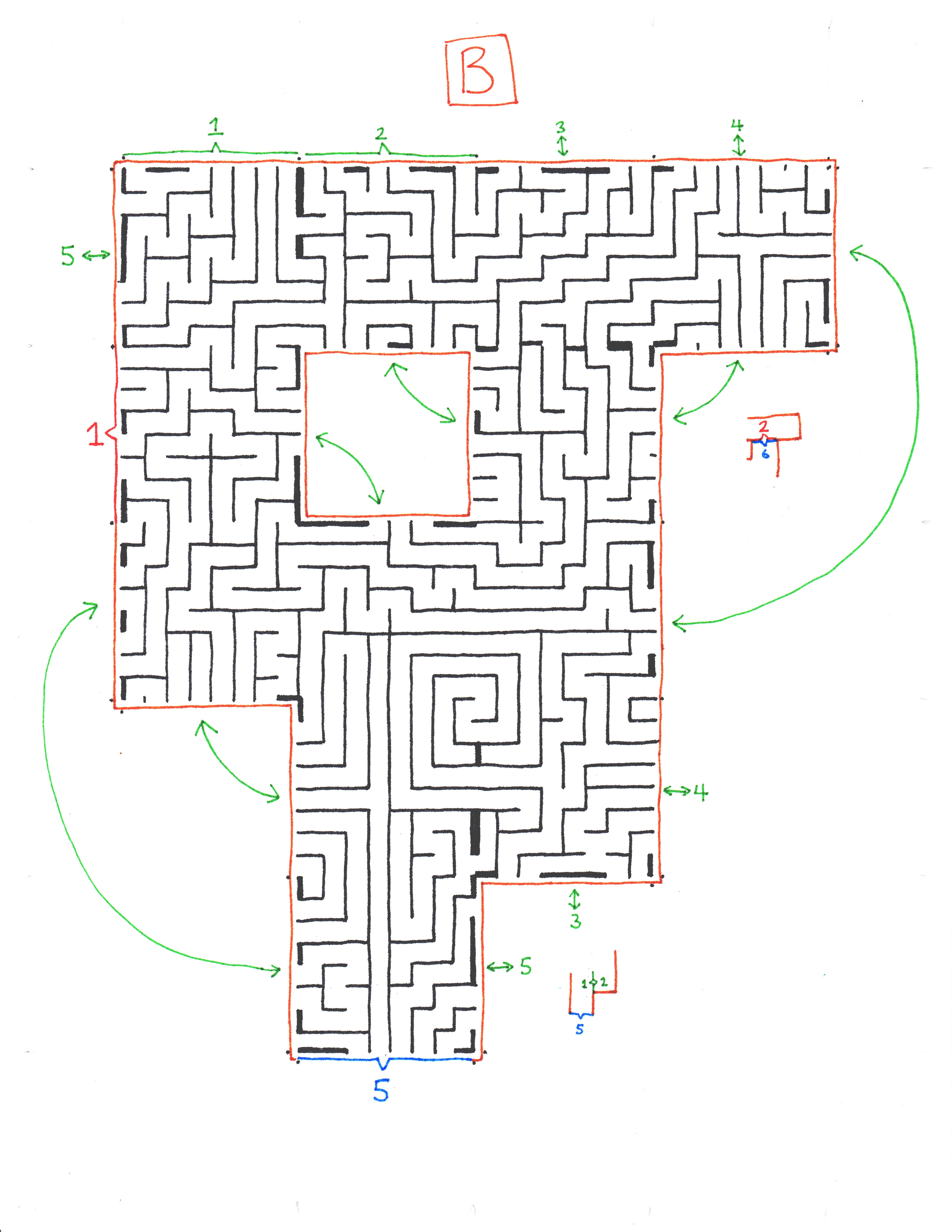 Section B of 4D Maze