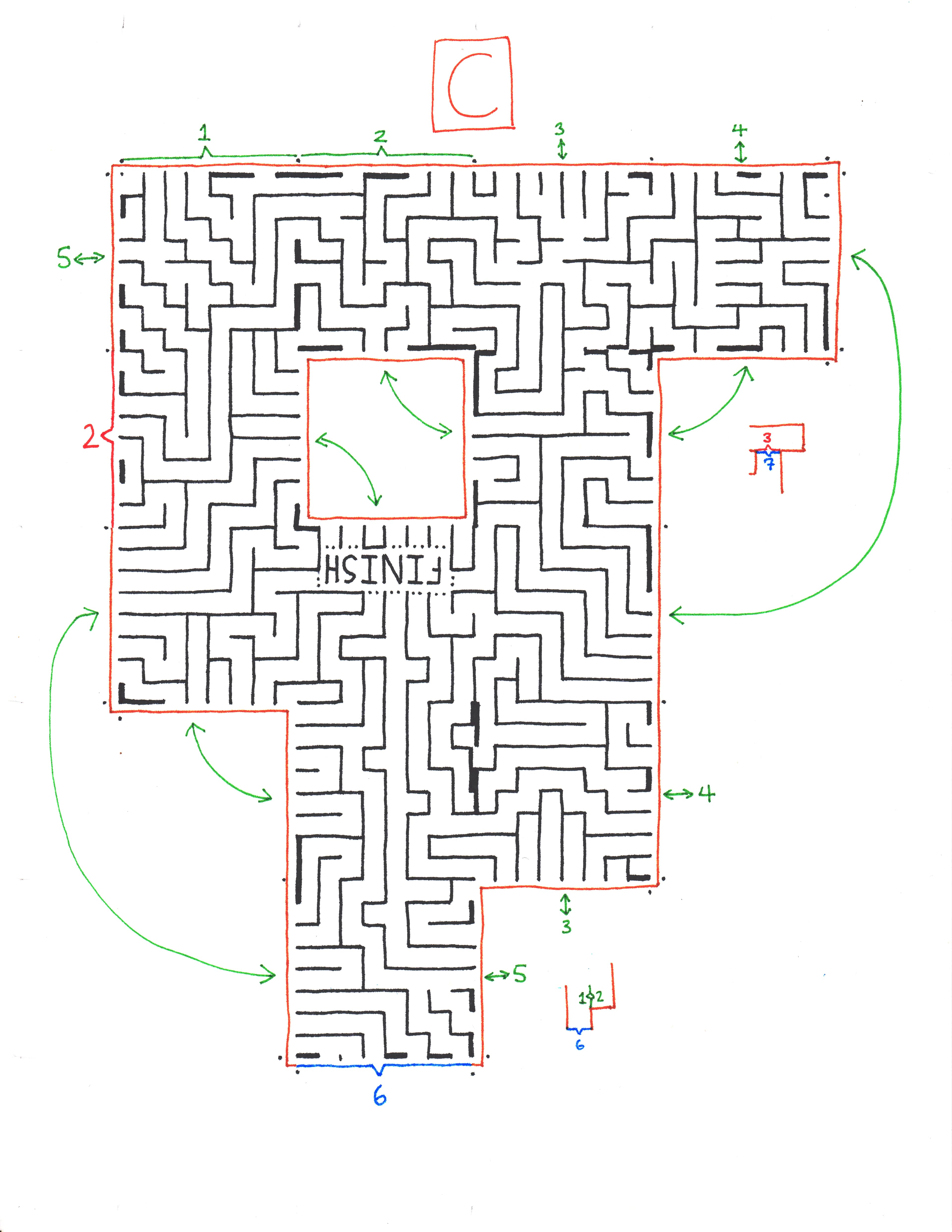 Section C of 4D Maze