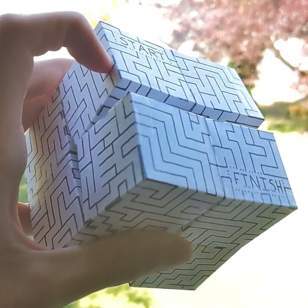 Photo of assembled 4D Maze