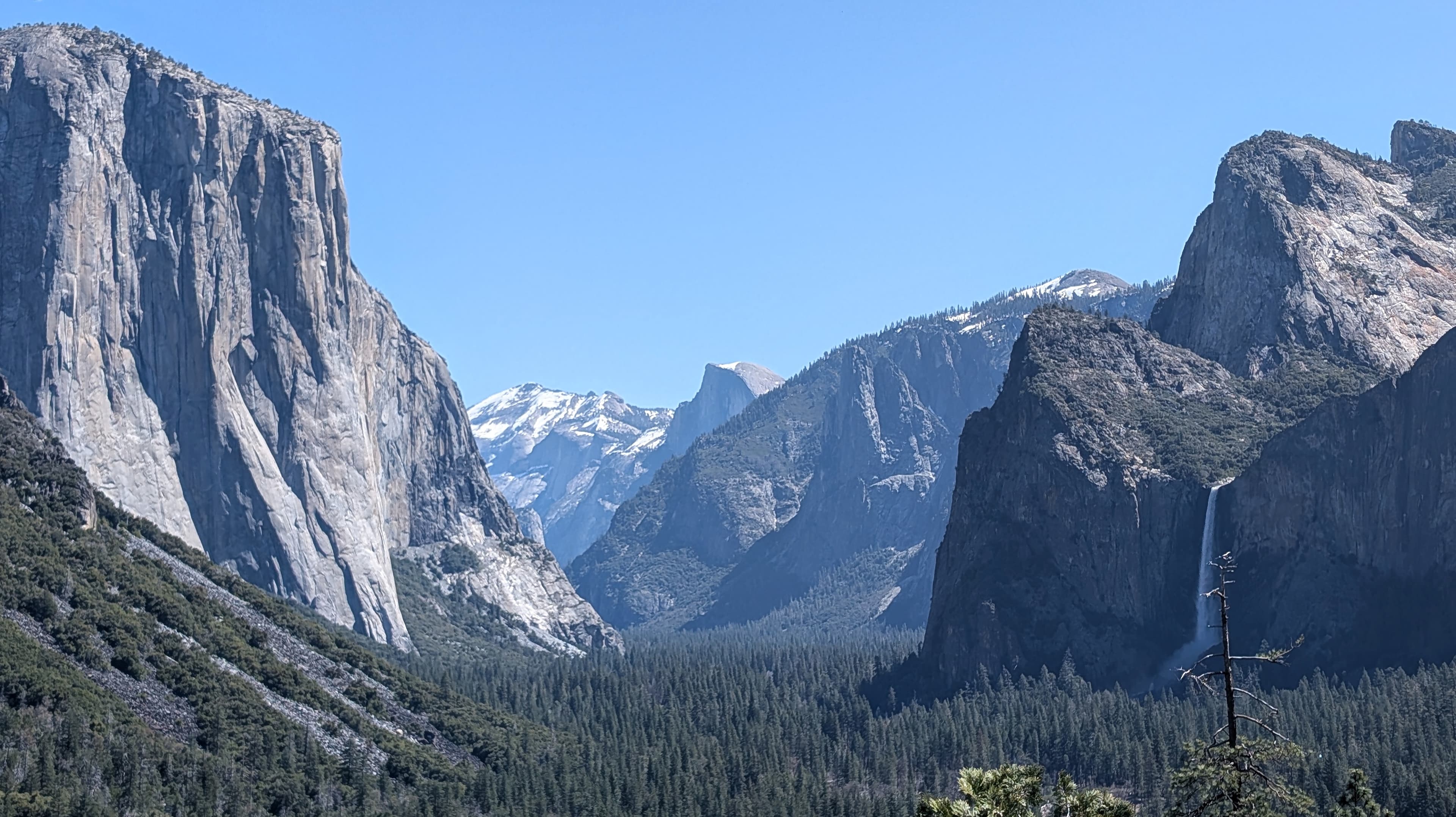 Half Dome overlooks the iconic valley of Yosemite National Park